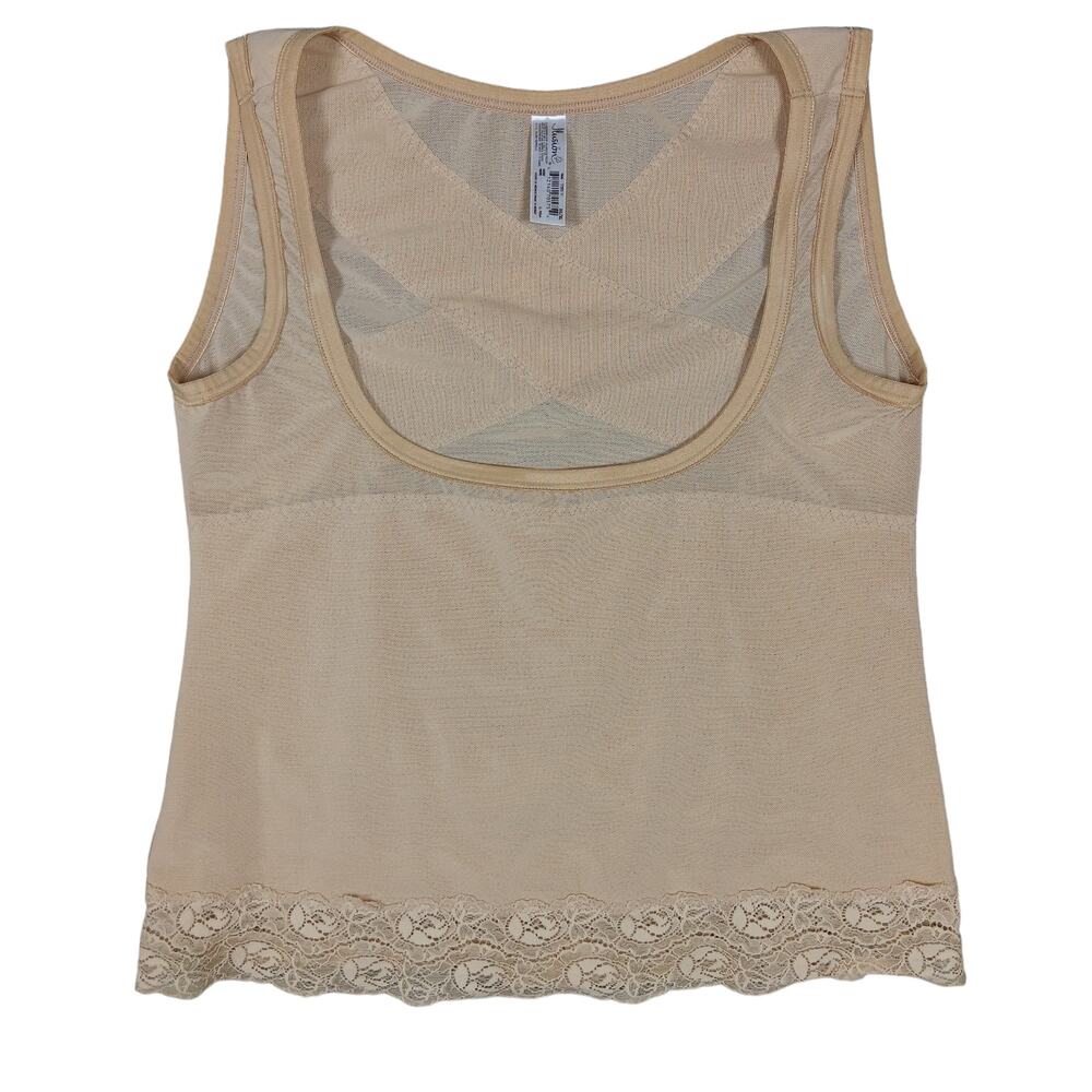 Ilusion Body Reduction Firm Control Open Bust Torsette Size XL Nude Sleeveless